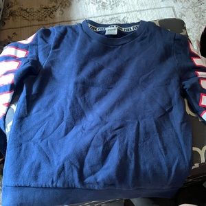 Dark blue crew neck top